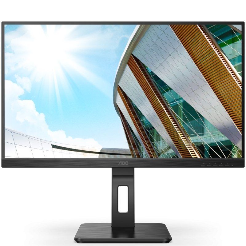 Monitor Profesional AOC U27P2CA 27'/ 4K/ Multimedia/ Regulable en altura/ Negro