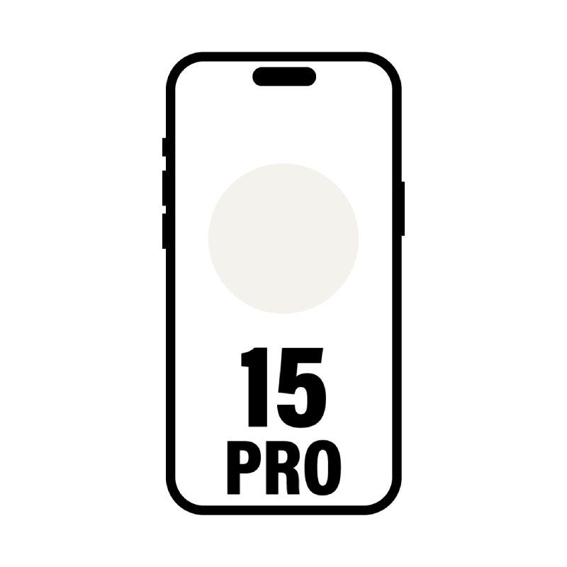 Smartphone Apple iPhone 15 Pro 1Tb/ 6.1'/ 5G/ Titanio Blanco