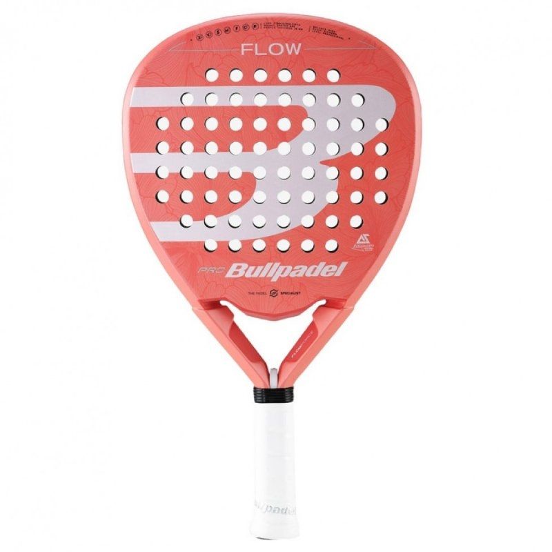 Pala de Pádel Bullpadel Flow Woman 2023/ Rosa Coral y Blanca (Alejandra Salazar)