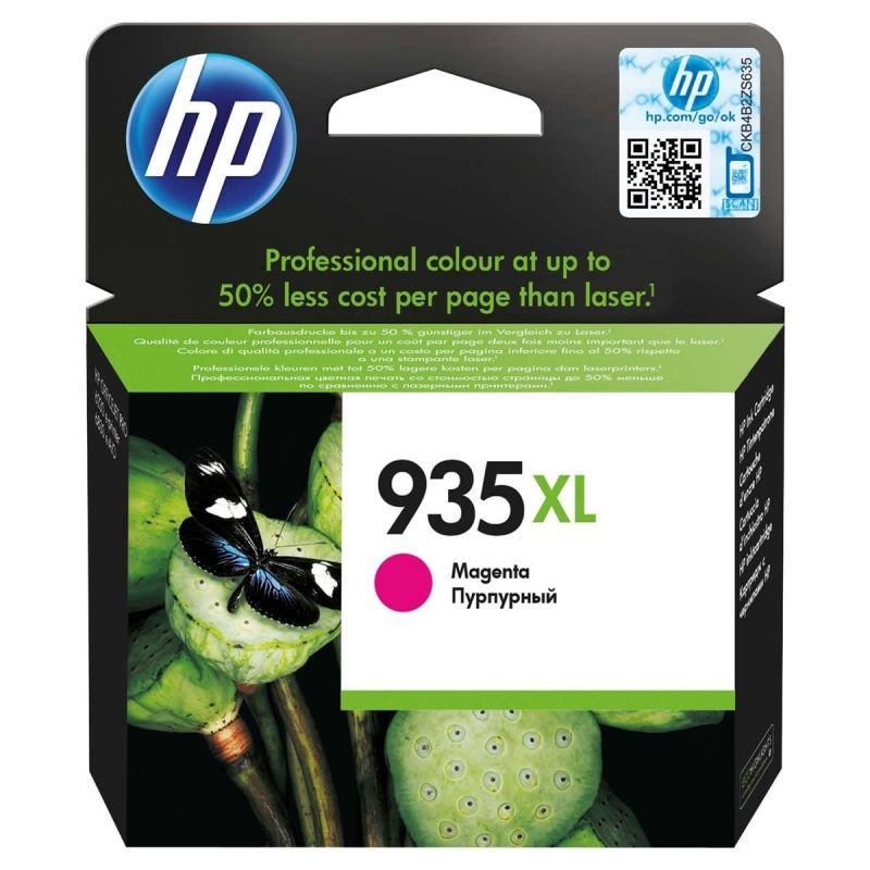 Cartucho de Tinta Original HP nº935 XL Alta Capacidad/ Magenta