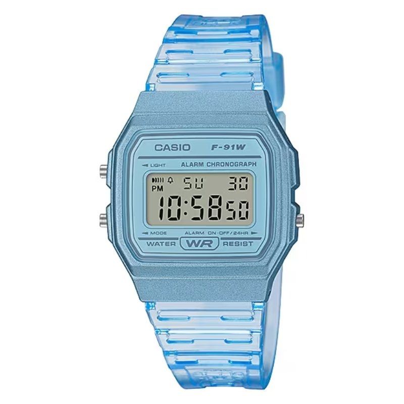 Reloj Digital Casio Collection Women F-91WS-2EF/ 38mm/ Azul