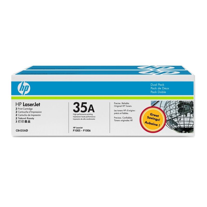 Tóner Original HP nº35A Multipack/ 2x Negro