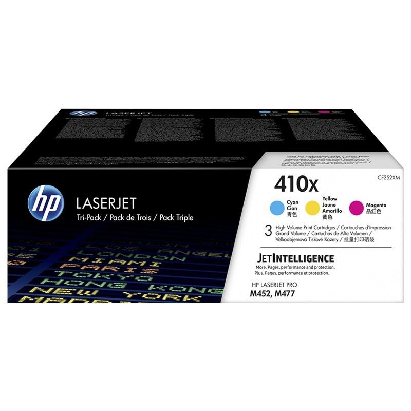 Tóner Original HP nº410X XL Alta Capacidad Multipack/ Cian/ Magenta/ Amarillo