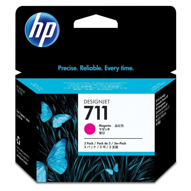 Cartucho de Tinta Original HP nº711 Multipack/ 3x Magenta