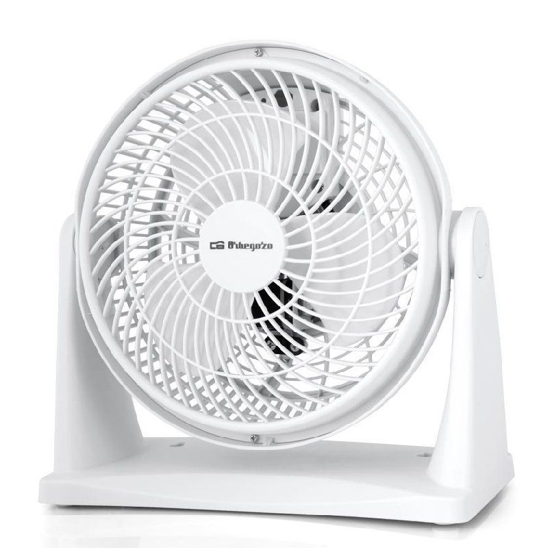 Ventilador de Sobremesa y Pared Orbegozo Box Fan BF 0128/ 23W/ 3 Aspas 23cm/ 2 velocidades