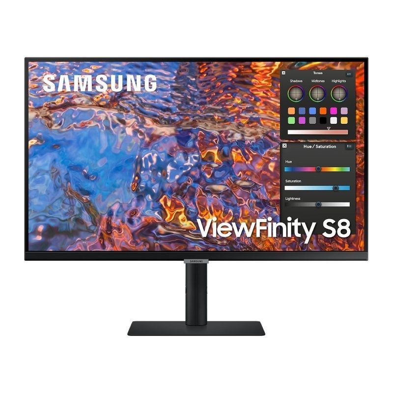 Monitor Profesional Samsung ViewFinity S8 S27B800PXU 27'/ 4K/ Regulable en altura/ Negro