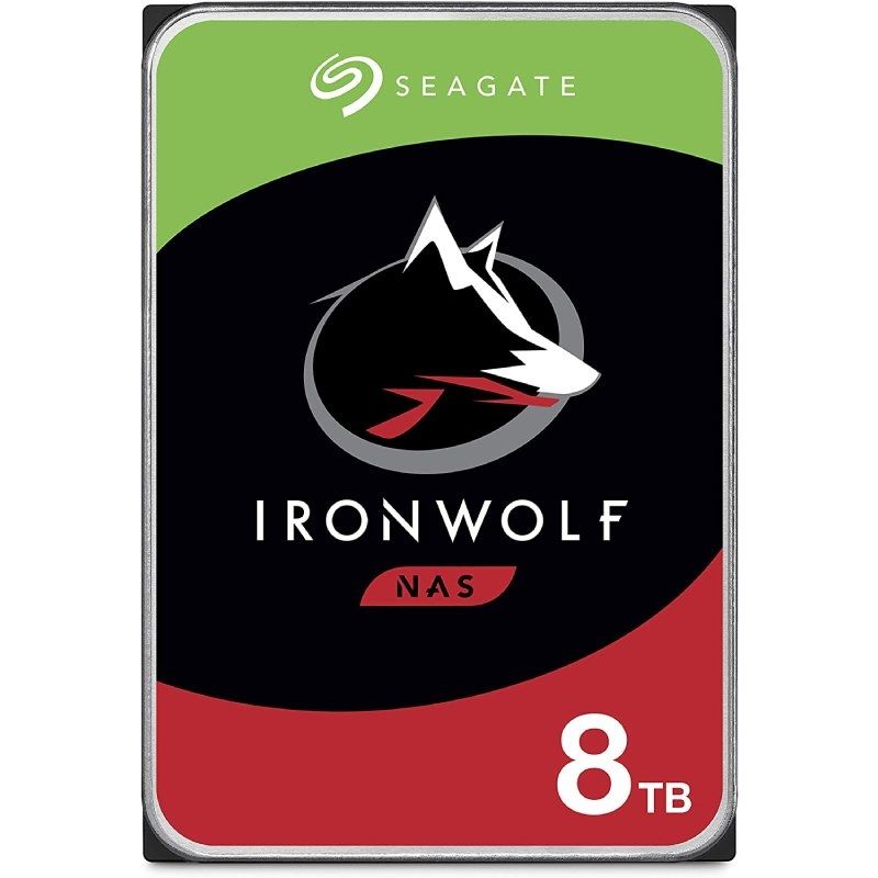 Disco Duro Seagate IronWolf NAS ST8000VN004 8TB/ 3.5'/ SATA III/ 256MB