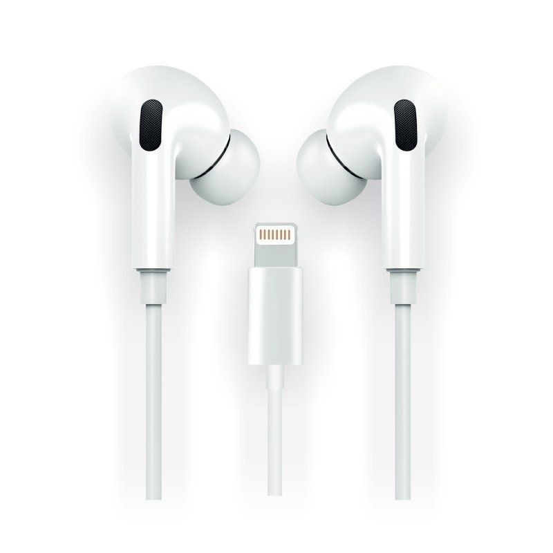 Auriculares Intrauditivos Tech One Tech earTECH HOP TEC1202/ con Micrófono/ Lightning/ Blancos