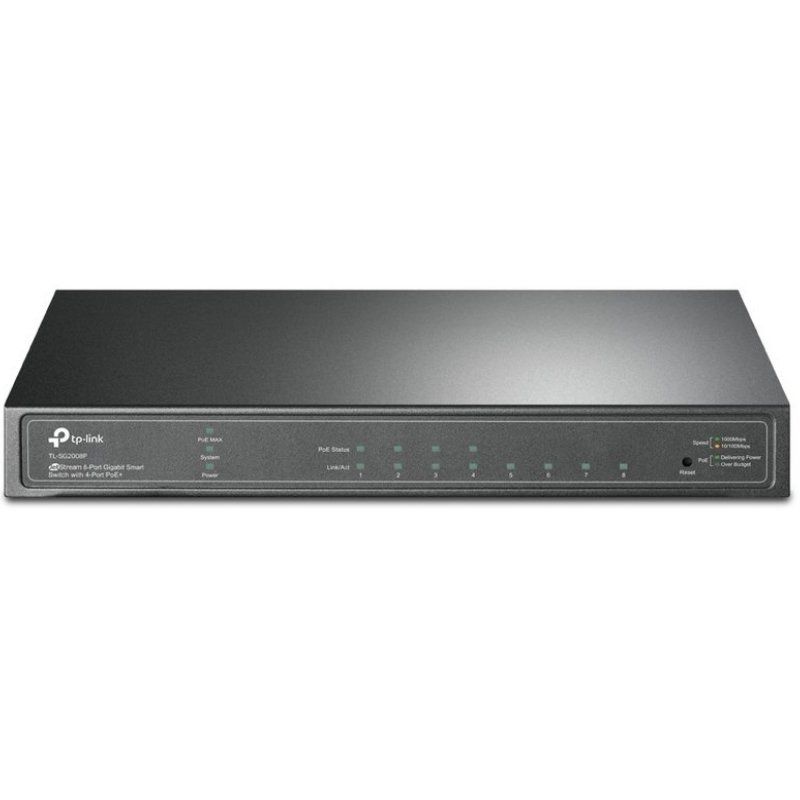 Switch Gestionable TP-Link Omada TL-SG2008P 8 Puertos/ RJ-45 10/100/1000/ PoE