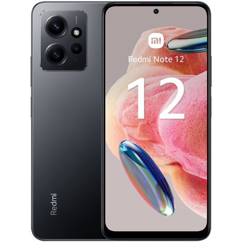 Smartphone Xiaomi Redmi Note 12 4GB/ 128GB/ 6.67'/ Gris Onyx