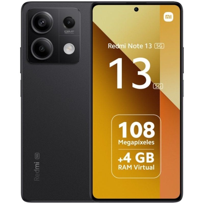 Smartphone Xiaomi Redmi Note 13 NFC 6GB/ 128GB/ 6.67'/ 5G/ Negro