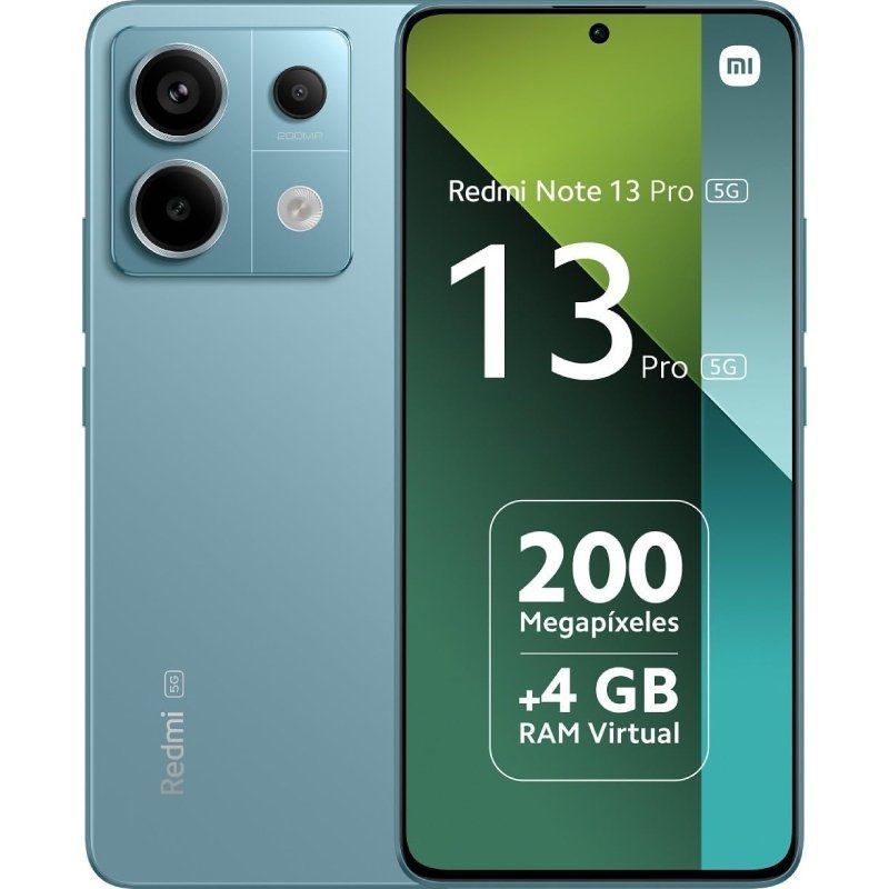 Smartphone Xiaomi Redmi Note 13 Pro 12GB/ 512GB/ 6.67'/ 5G/ Verde Azulado