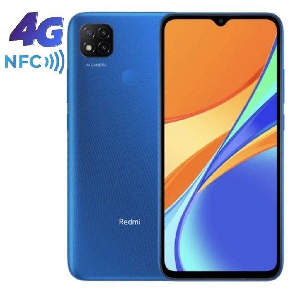 Smartphone Xiaomi Redmi 9C NFC 2GB/ 32GB/ 6.53'/ Azul Crepúsculo